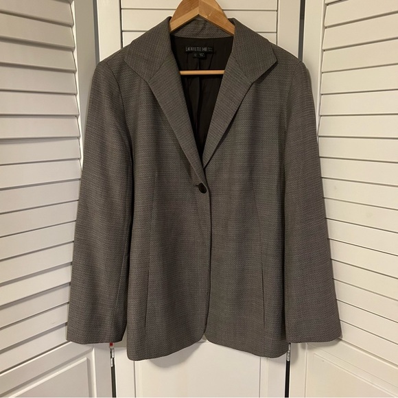 LAFAYETTE 148 Wool 1-Button Blazer - Picture 4 of 9